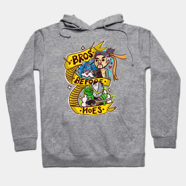 Bros B4 Hoes Hoodie by DeePeeArts